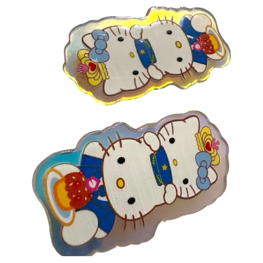 Hello Kitty Amazing Hair Clip 2 Pcs  Aurora borealis